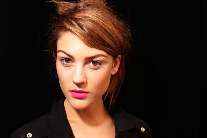 Küssen mit Lippenstift