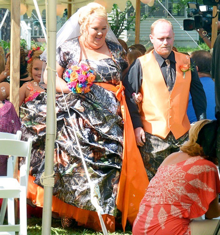 Manche Bräute greifen nicht zu einem weißen Kleid.