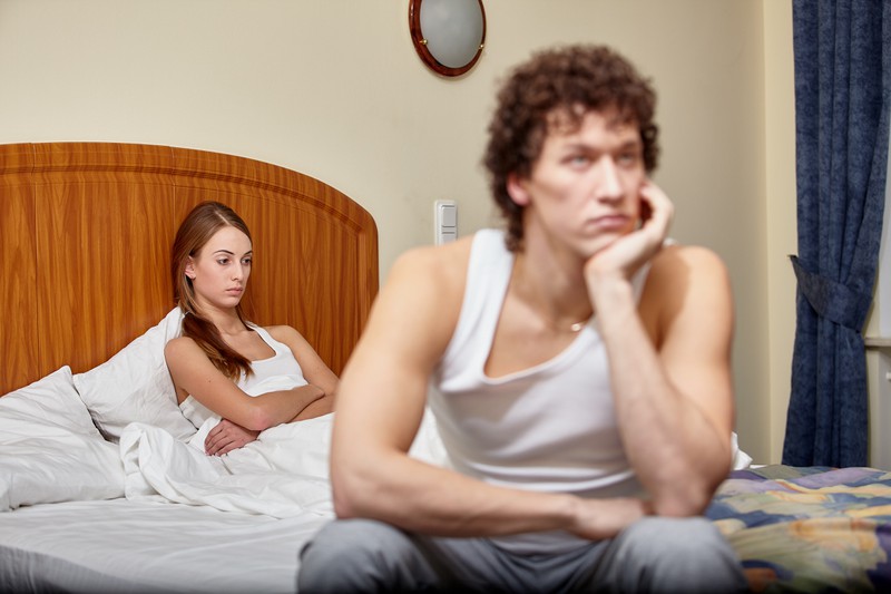 Probleme im Bett können zu Streitigkeiten führen