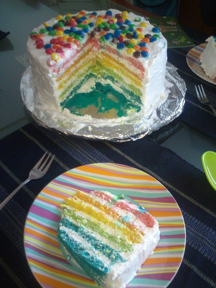 Dieses Bild zeigt eine Torte, ein Geschenk eines Mannes an seine Freundin.