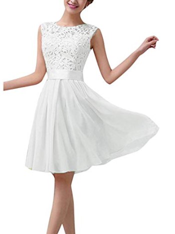 Man sieht ein Hochzeitskleid und es geht um Hochzeitskleider, die im Sommer im Trend liegen.