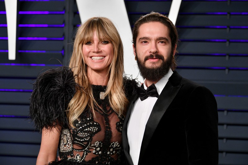 Man sieht Tom Kaulitz und Heidi Klum und Tom Kaulitz stand schon früher auf sie