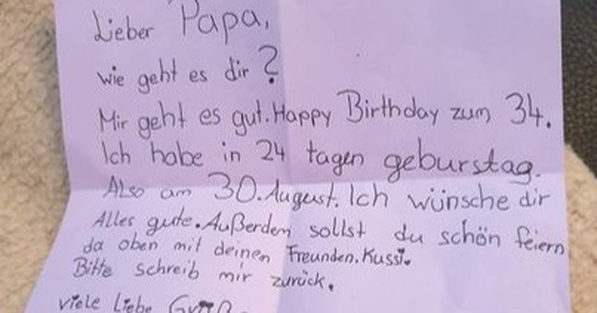 Mädchen schreibt Brief an ihren toten Papa und ein Fremder antwortet
