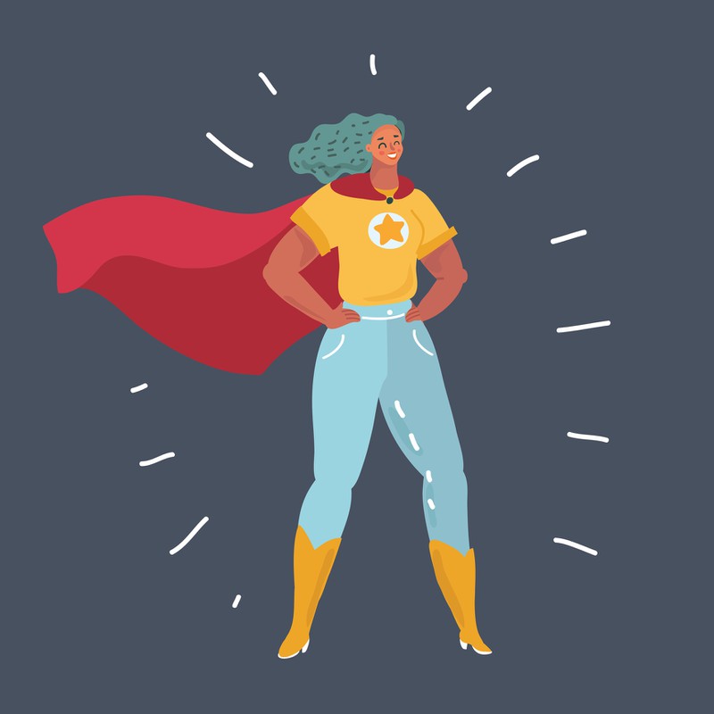 Illustration, Superwoman