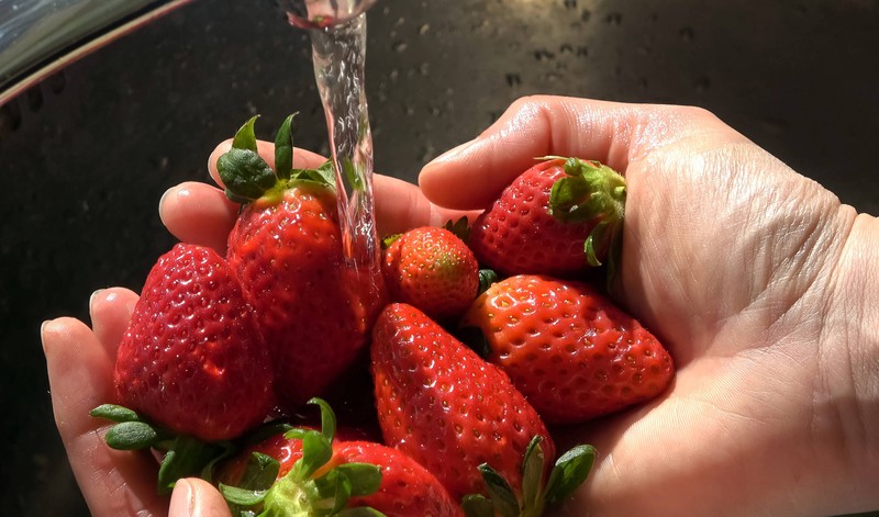Wie wäschst du Erdbeeren am besten, damit sie lange frisch bleiben.
