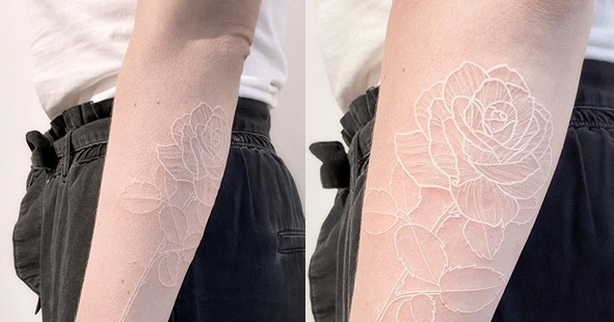 10 wunderschöne Tattoos mit weißer Tinte