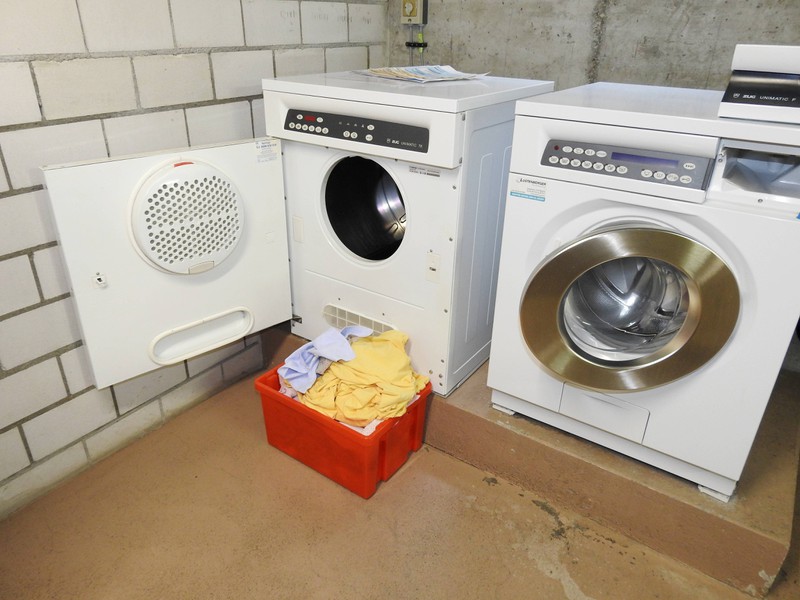 Wenn alte Waschmaschinen anfangen muffig zu riechen, hilft oft ein Spülmaschinentab zur Reinigung.