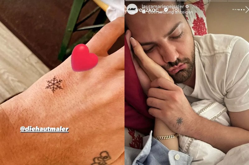 Jimi Blue Ochsenknecht hat sein Schneeflocken-Tattoo überstechen lassen