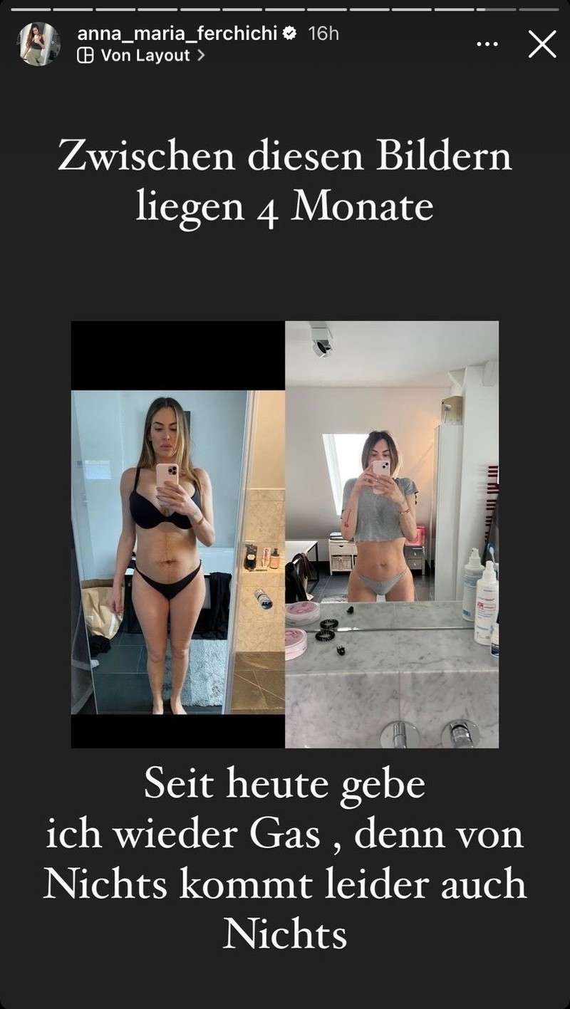 Anna-Maria Ferchichi postet ihren After-Baby-Body auf Instagram.