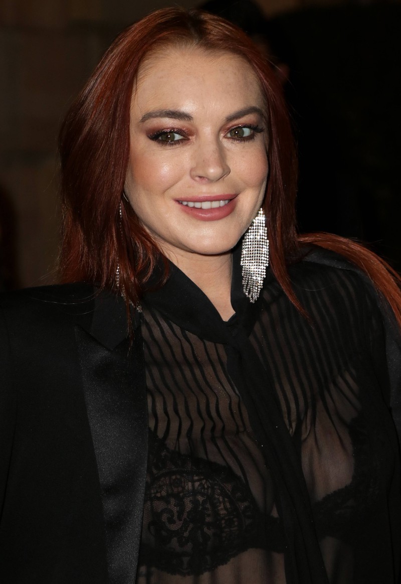 Lindsay Lohan ist von Natur aus mit roten Haaren gesegnet.