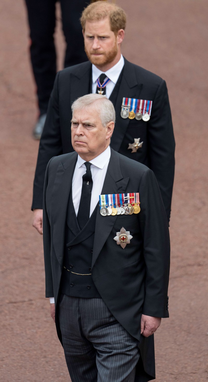 Wieso trugen Prinz Harry und Prinz Andrew zu Teilen von Königin Elizabeth II. Trauerveranstaltungen keine Uniform?