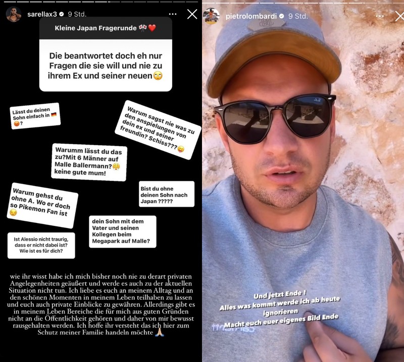 Pietro Lombardi greift Sarah Engels auf eine Instagram-Story persönlich an. Das gibt Streit!