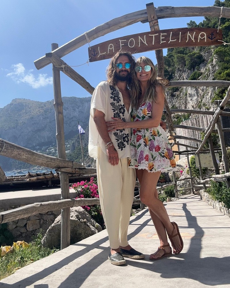Heidi Klum und Tom Kaulitz zeigen sich sehr glücklich miteinander.
