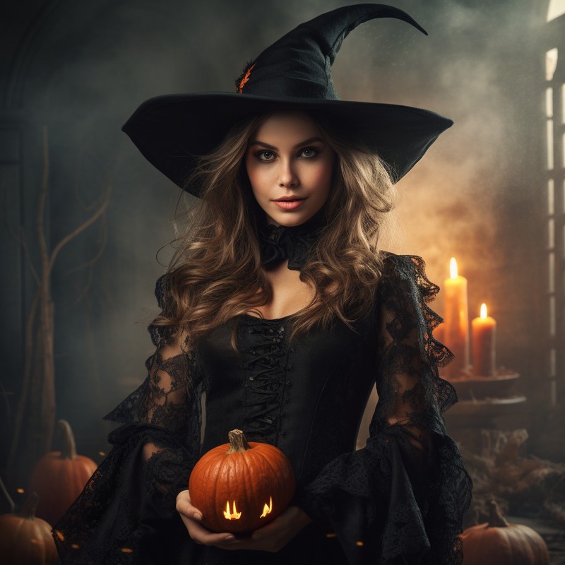 Hexen dürfen an Halloween natürlich nicht fehlen!