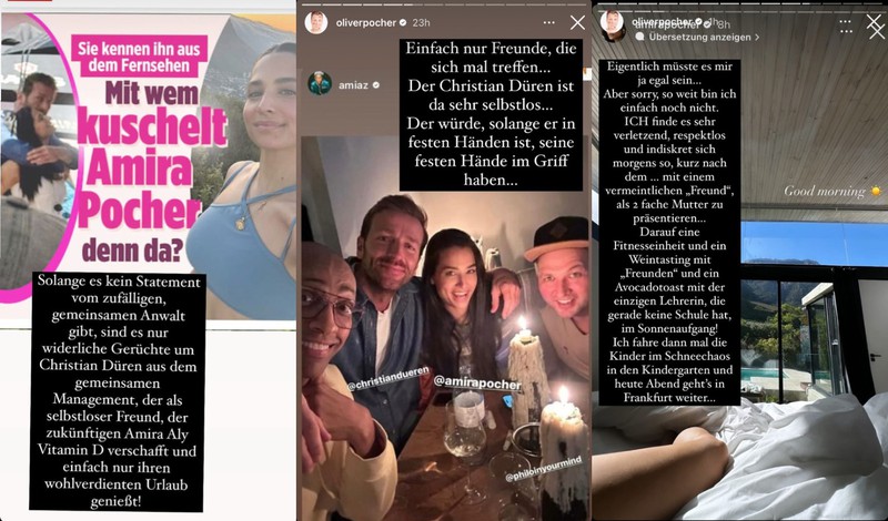 Auf Instagram teilte Oliver Pocher gegen seine Ex und ihren vermeintlich neuen Freund Christian Düren aus