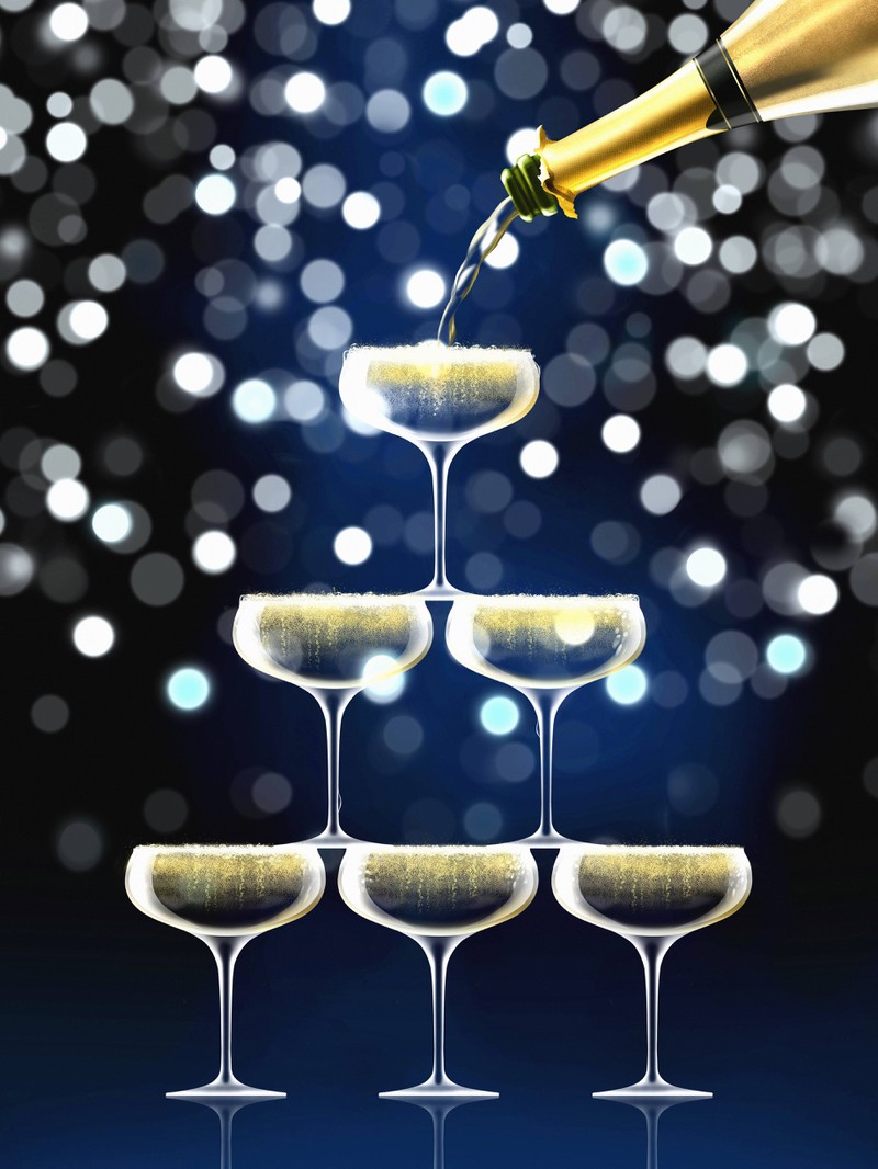 Silvester ist das perfekte Fest für Champagner!