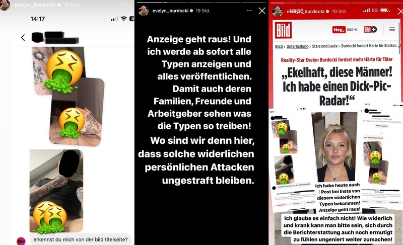 Evelyn Burdecki lässt sich belästigende Bilder nicht mehr gefallen.