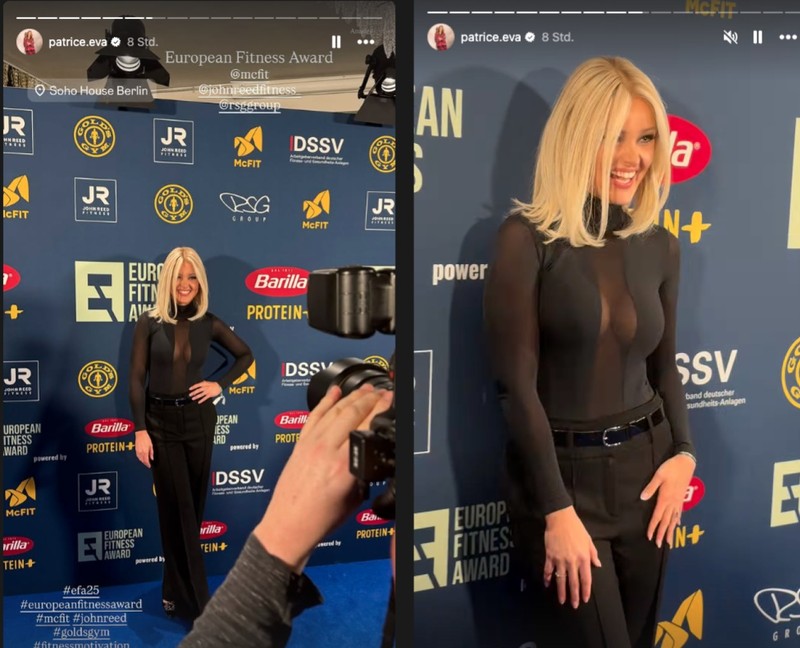 Patrice Aminati feierte ihr Comeback auf dem roten Teppich.