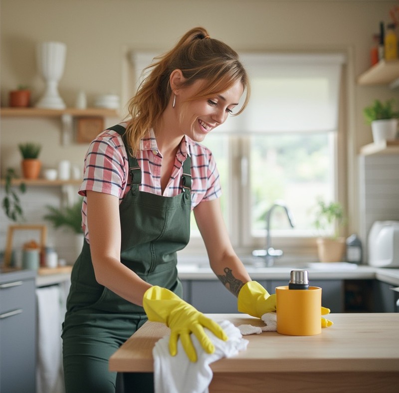 Ein ordentliches Deepcleaning kann deine alte Einbauküche bereits aufwerten.