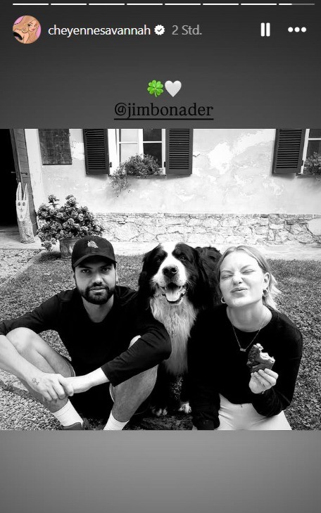 Cheyenne Ochsenknecht schickt ihrem Bruder einen Gruß.