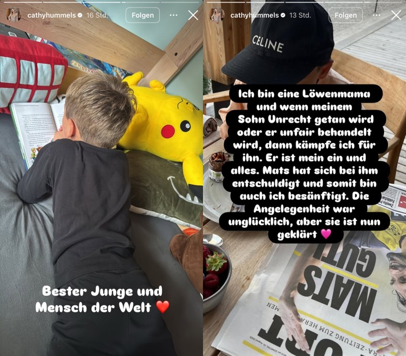 Cathy Hummels klärt öffentlich auf, dass Mats auf seine Aktion, seinen Sohn nicht einzuladen, reagiert hat.