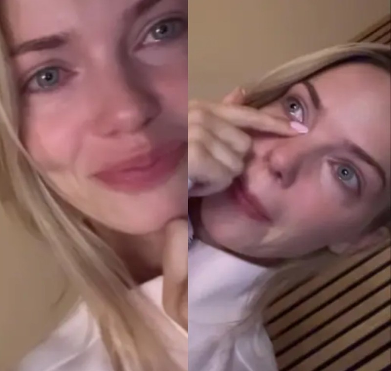 Laura Maria Rypa weint 2025 während ihres Umzugs.