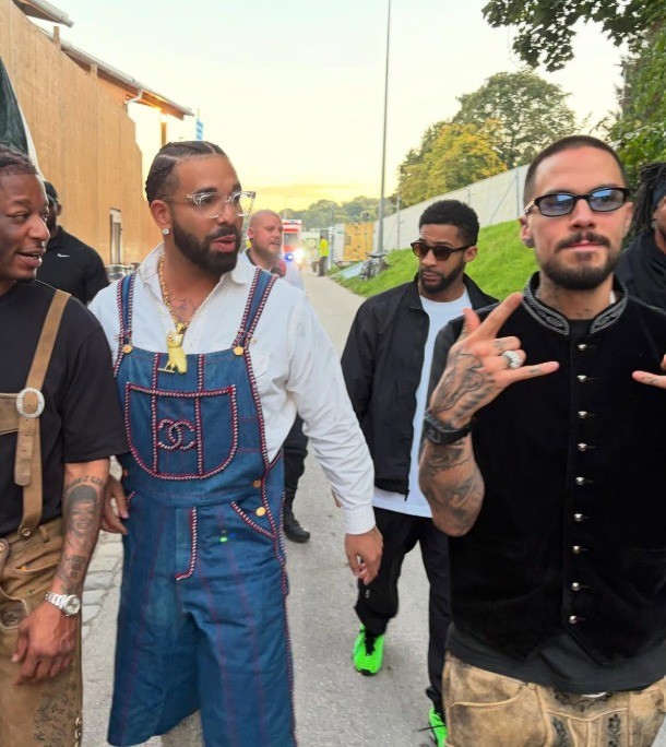Der Rapper Drake feierte auf dem Oktoberfest.