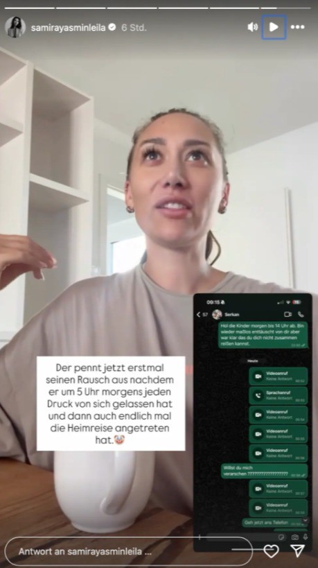Samira Yavuz ärgert sich über Ex Serkan.