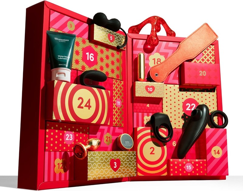 Im „Womanizer“-Adventskalender gibt es Erotikspielzeug für Männer, Frauen und Paare.