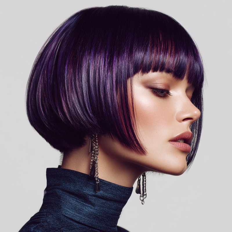 Der präzise „Sleek Glass Hair“-Look spiegelt die Disziplin und Perfektion der Jungfrau wider.