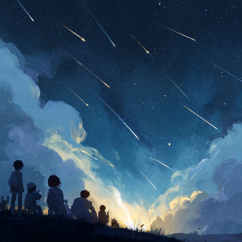 Im April erwartet uns ein Sternschnuppen-Schauer.