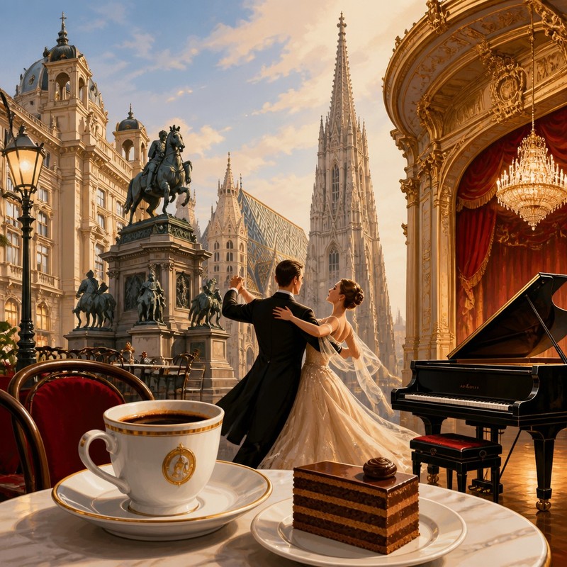 Vienna: Walzer, Kaffeehaus und große Bühne
