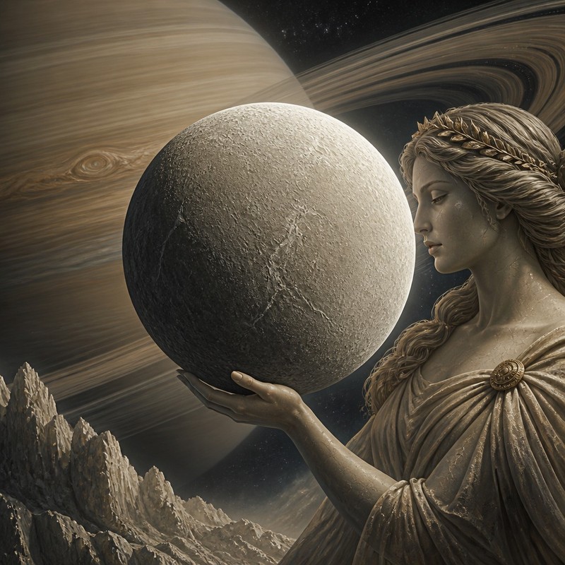 Rhea – stark wie ein Saturnmond