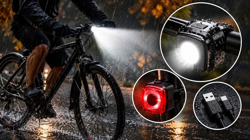 Das Fahrradlampenset ist vielseitig und praktisch.